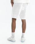 Casablanca Shorts Mesh Grey Knee Logo White