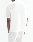 Casablanca Shirt Mesh Collar Ss White