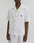 Casablanca Shirt Towelling Monogram White