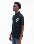 Just Cavalli Golfer Flower Embroidery Black-AL Capone Premium