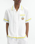 Casablanca Shirt Cuban Collar White