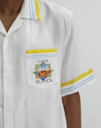 Casablanca Shirt Cuban Collar White