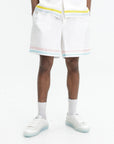 Casablanca Shorts Dance Joy Silk White