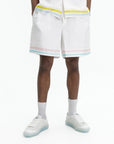 Casablanca Shorts Dance Joy Silk White