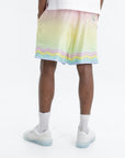 Casablanca Shorts Silk Pink Ombre Multi Colour