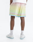 Casablanca Shorts Silk Pink Ombre Multi Colour