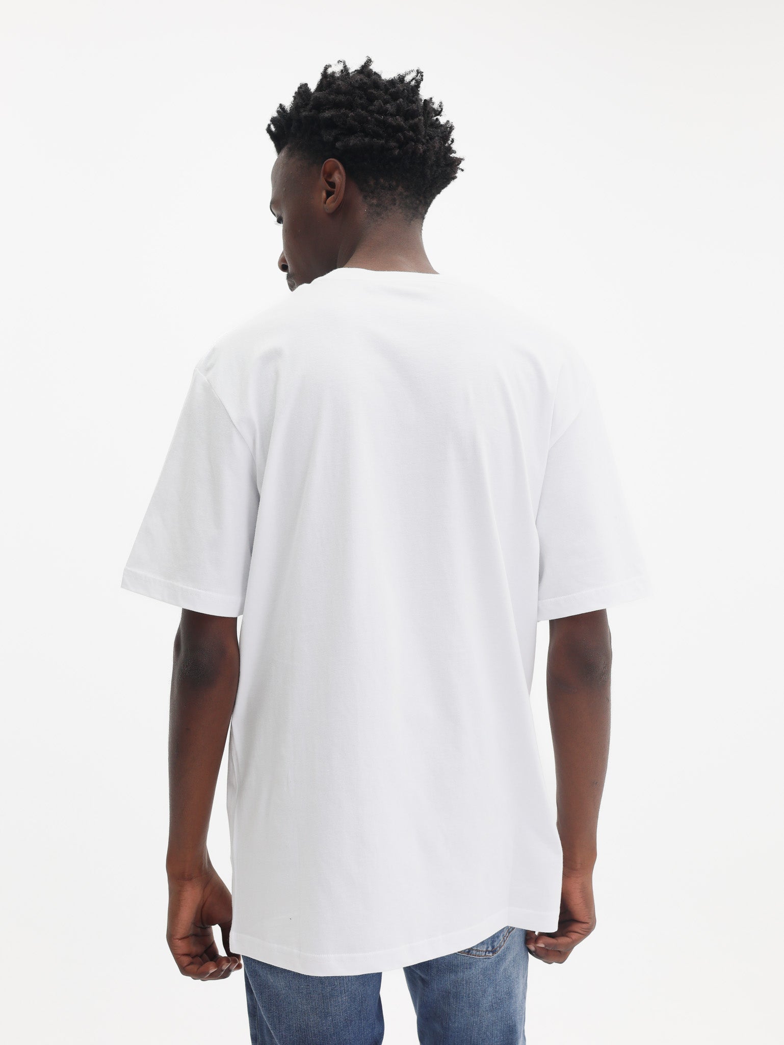 Just Cavalli T-Shirt Logo Gold Mat White-AL Capone Premium