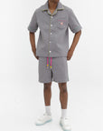 Casablanca Shirt Monogram Embossed Grey