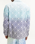 Casablanca Shirt Monogram Gradient Ls Blue