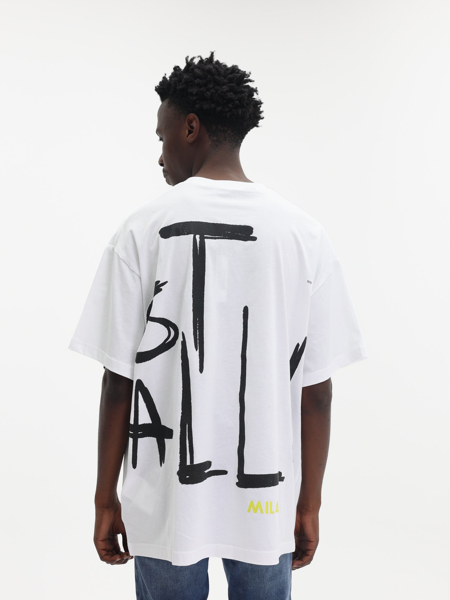 Just Cavalli T-Shirt Maxi Side Logo White-AL Capone Premium