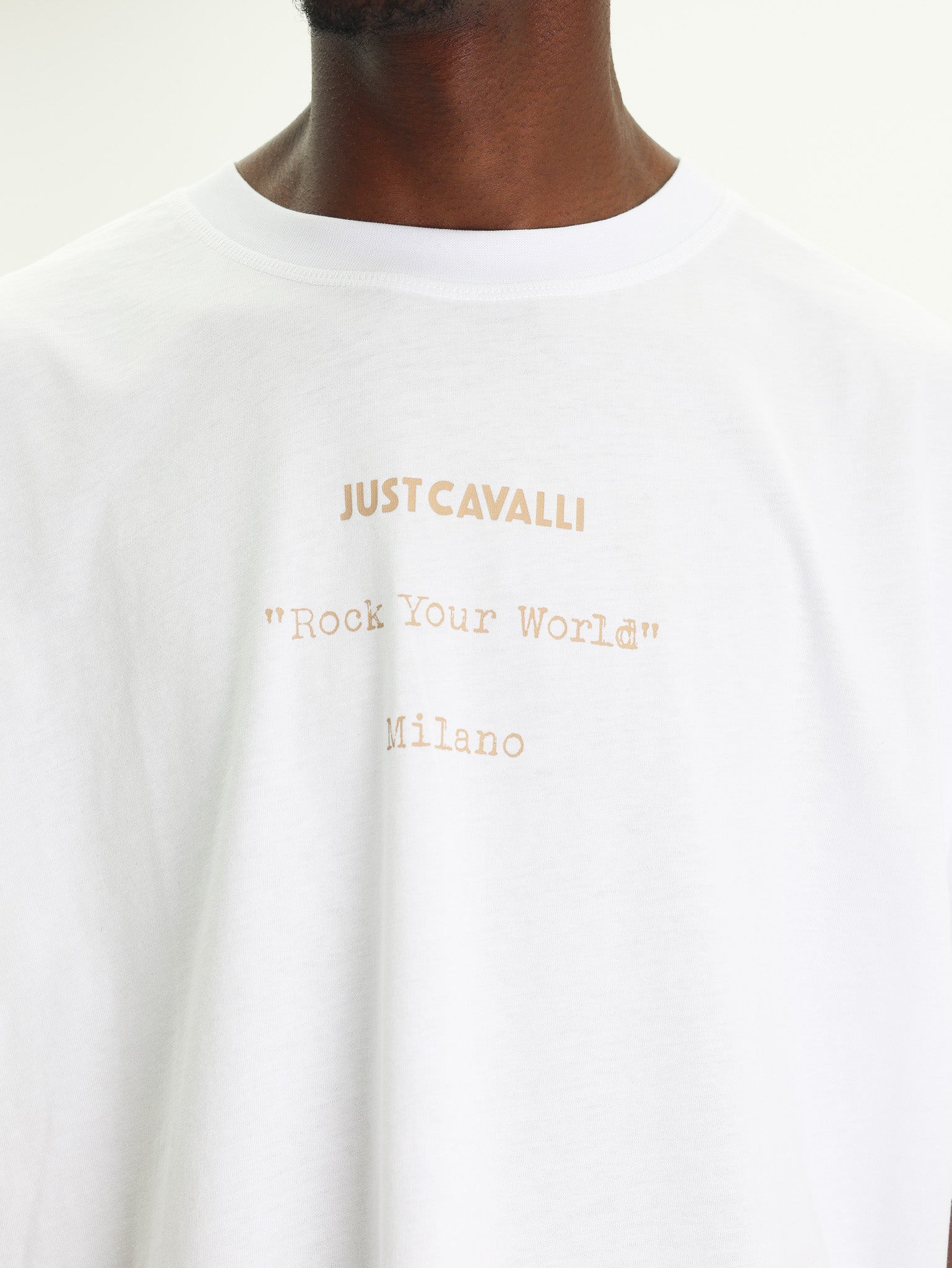 Just Cavalli T-Shirt Flames White-AL Capone Premium
