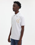Just Cavalli Golfer Flower Embroidery White-AL Capone Premium