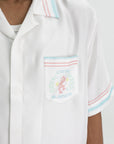 Casablanca Shirt Collared Logo Pocket White