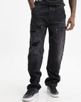 Purple Jeans Relaxed Carpenter Black