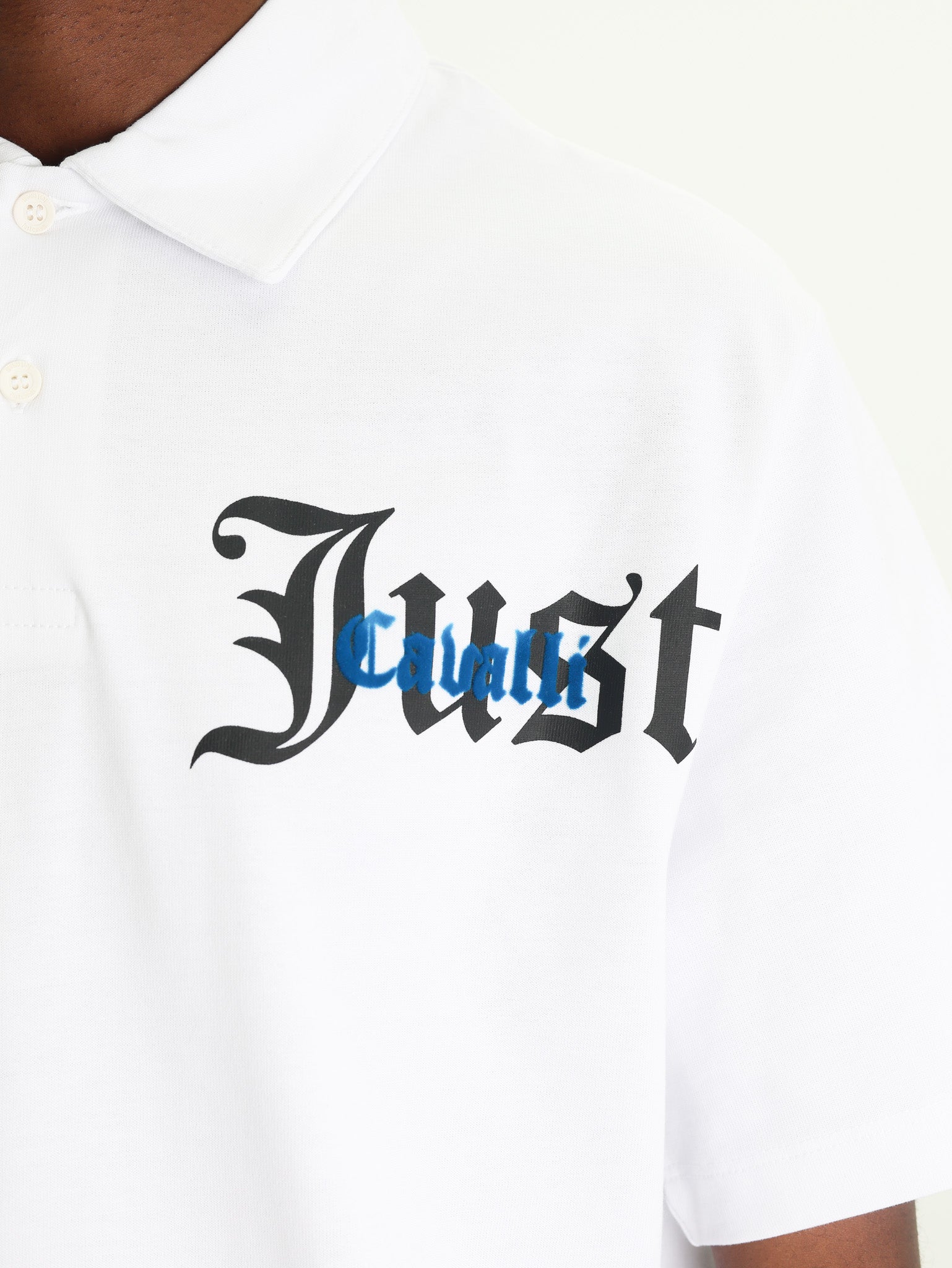 Just Cavalli Golfer Gotitch Logo White-AL Capone Premium