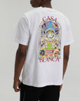 Casablanca T-Shirt Tennis Landscape White