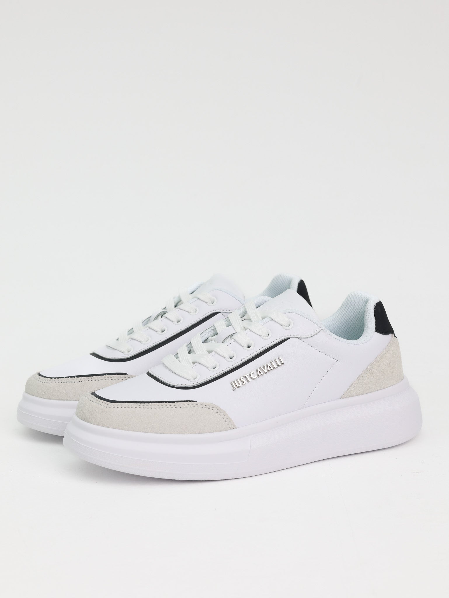 Just Cavalli Sneaker Fondo Ursa Dis.2 White-AL Capone Premium