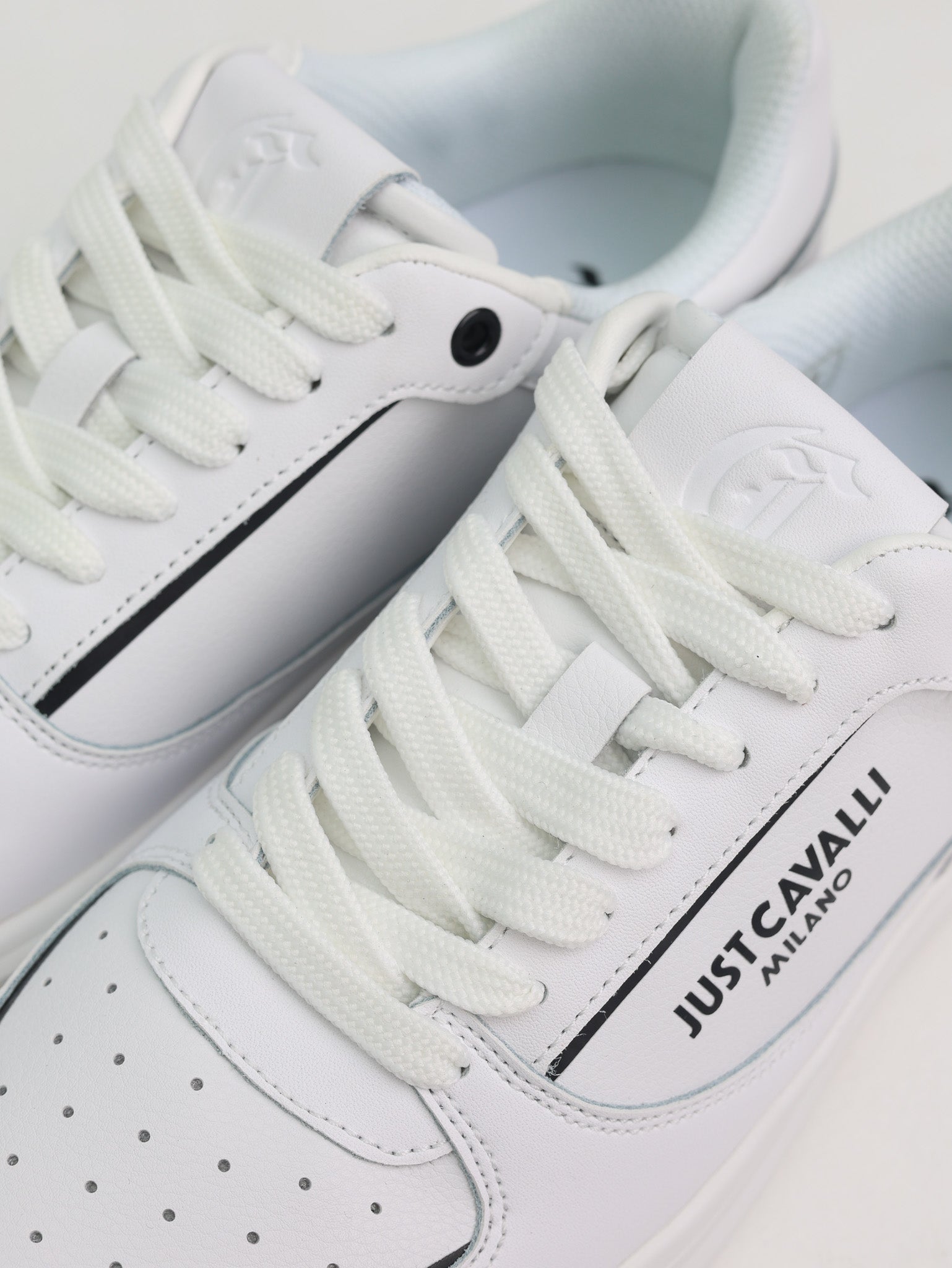 Just Cavalli Sneaker Fondo Minimal Dis.2 White-AL Capone Premium