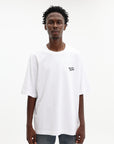 Maison Kitsune T-Shirt Handwriting Oversize White-Black