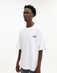 Maison Kitsune T-Shirt Handwriting Oversize White-Black