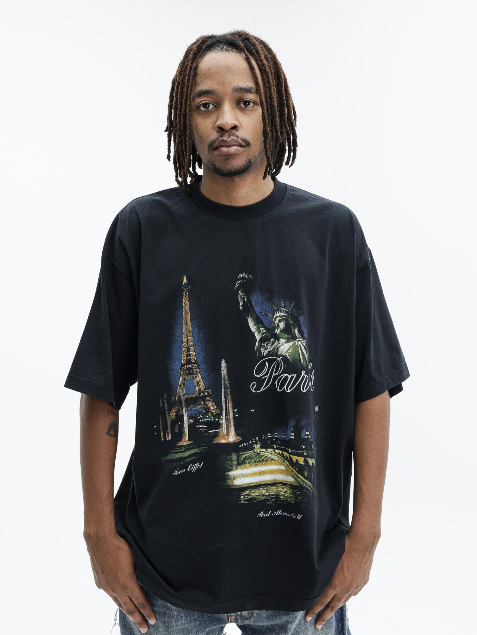 Vetements T-Shirt Paris Tourist Black - AL Capone Premium