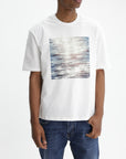 Jil Sander T-Shirt Ocean Print White