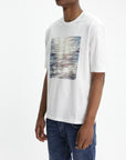 Jil Sander T-Shirt Ocean Print White