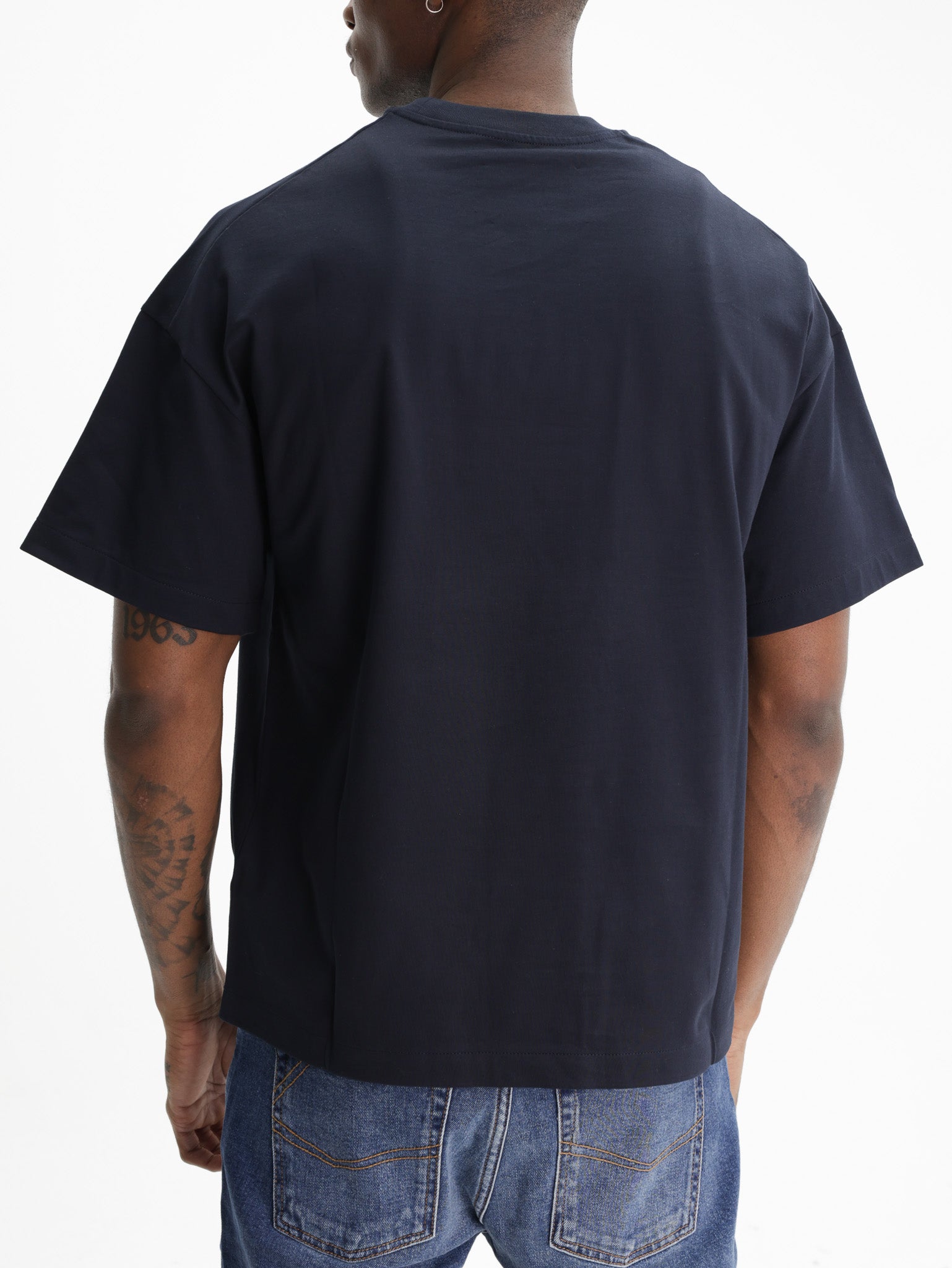 Jil Sander T-Shirt Black Print Crew Navy – AL Capone Premium