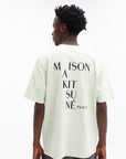 Maison Kitsune T-Shirt Crossword Comfort Sage Green