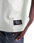 Maison Kitsune T-Shirt Crossword Comfort Sage Green