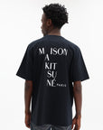Maison Kitsune T-Shirt Crossword Comfort Black