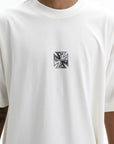 Vetements T-Shirt Biker Cross Logo Vanilla