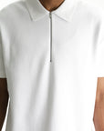 Jil Sander Golfer Ss White Zip White