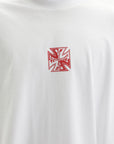 Vetements T-Shirt Double Biker Cross Logo White