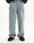 Vetements Jeans Back-To Front Hiphop Vintage Mid Blue