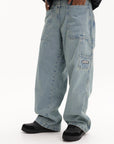 Vetements Jeans Back-To Front Hiphop Vintage Mid Blue