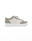 Cleens Sneakers C28 Suede Border White/Light Grey