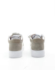 Cleens Sneakers C28 Suede Border White/Light Grey