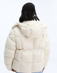 Moncler Jacket Serfanto Puffer Logo Off-White