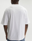 Iceberg Jeans T-Shirt Purple Smiley Print White