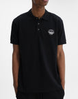 Iceberg Jeans T-Shirt Mountain Logo Print Black