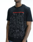 Iceberg Jeans T-Shirt People Ao Print Black