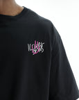Iceberg Jeans T-Shirt Smiley Logo Black