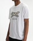 Iceberg Jeans T-Shirt Wolf Print Ibj White