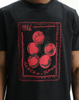 Iceberg Jeans T-Shirt Tomato 1986 Print Black