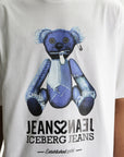 Iceberg Jeans T-Shirt Teddy Print White