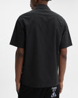 Iceberg Jeans Shirt Zip Collar Black