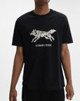 Iceberg Jeans T-Shirt Wolf Print Ibj Black