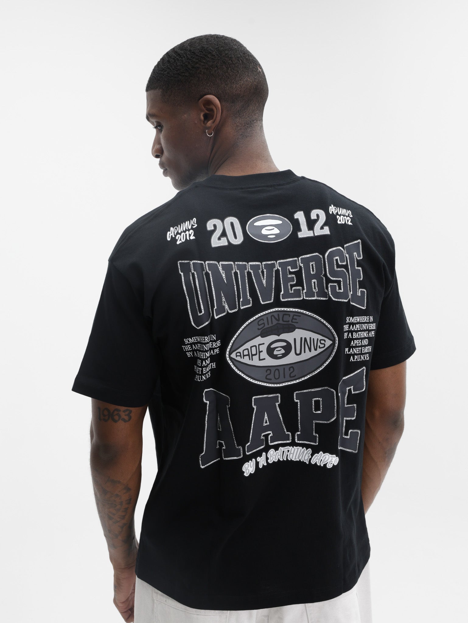Aape T-Shirt Theme Main Black - AL Capone Premium