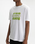 Iceberg Jeans T-Shirt Green Logo Print White